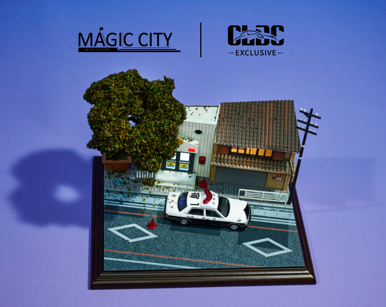 1/64 Magic City Japan Police Station Diorama Model (cars & figures NOT included)