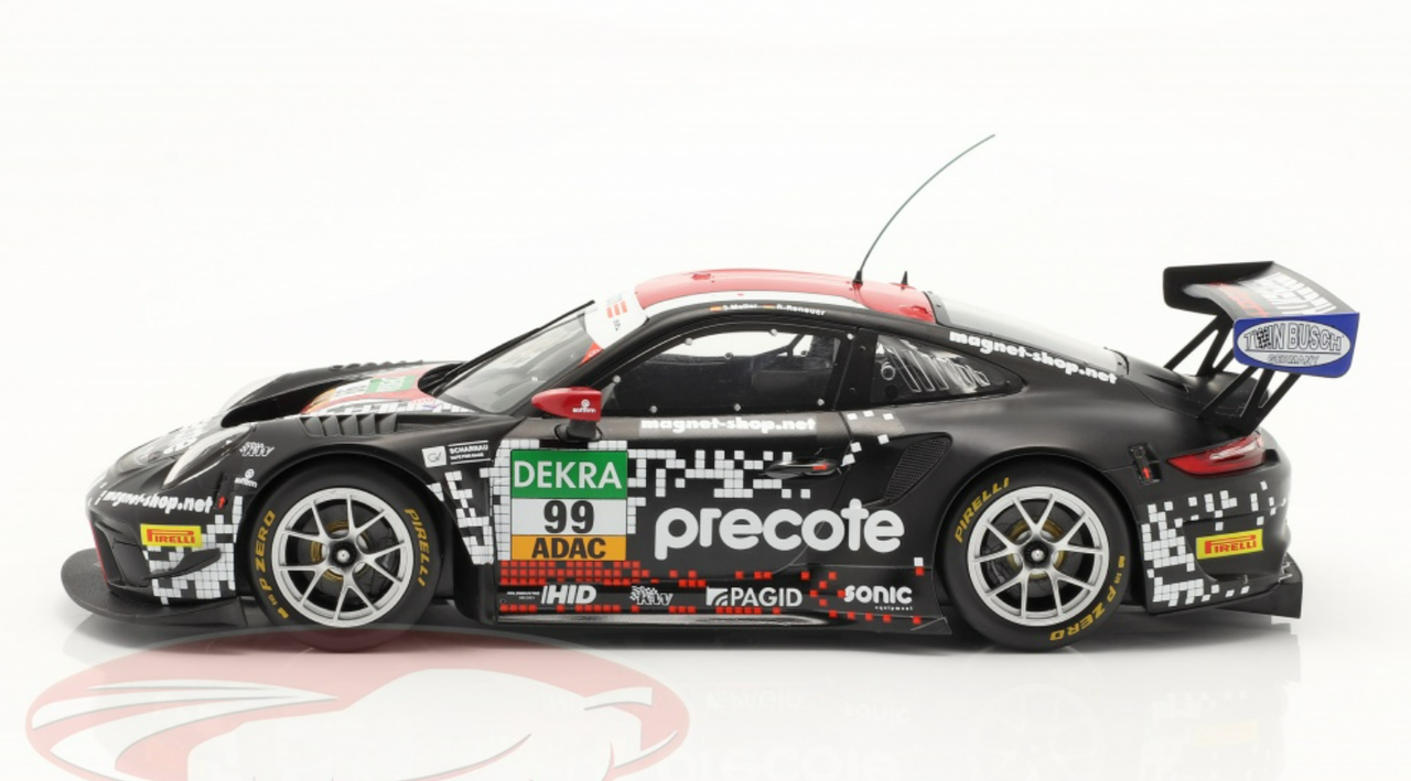 1/18 Ixo 2020 Porsche 911 GT3 R #99 ADAC GT-Masters Precothe Herberth Motorsport Sven Müller, Robert Renauer Car Model