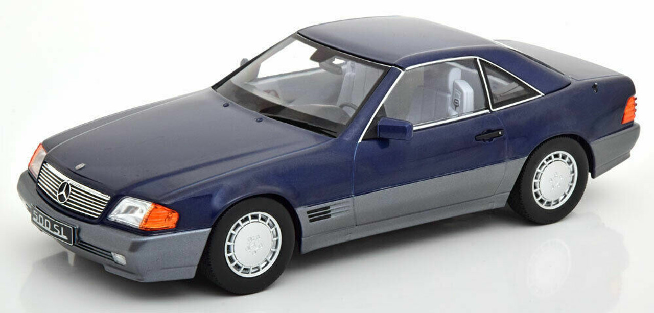1/18 KK-Scale 1993 Mercedes-Benz 500 SL (R129) (Blue Metallic) Car Model