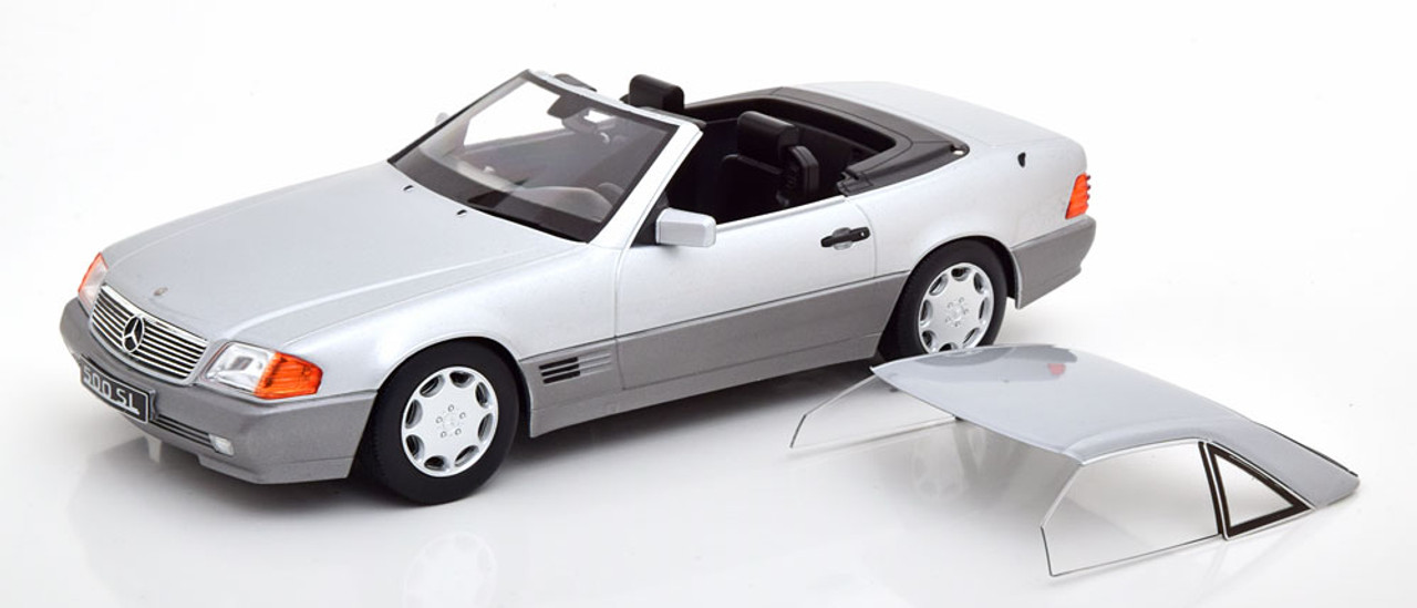 1/18 KK-Scale 1993 Mercedes-Benz 500 SL (R129) (Silver) Car Model
