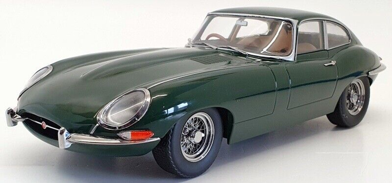 1/18 KK-Scale 1961 Jaguar E-Type Coupe Series 1 RHD (Dark Green) Car Model