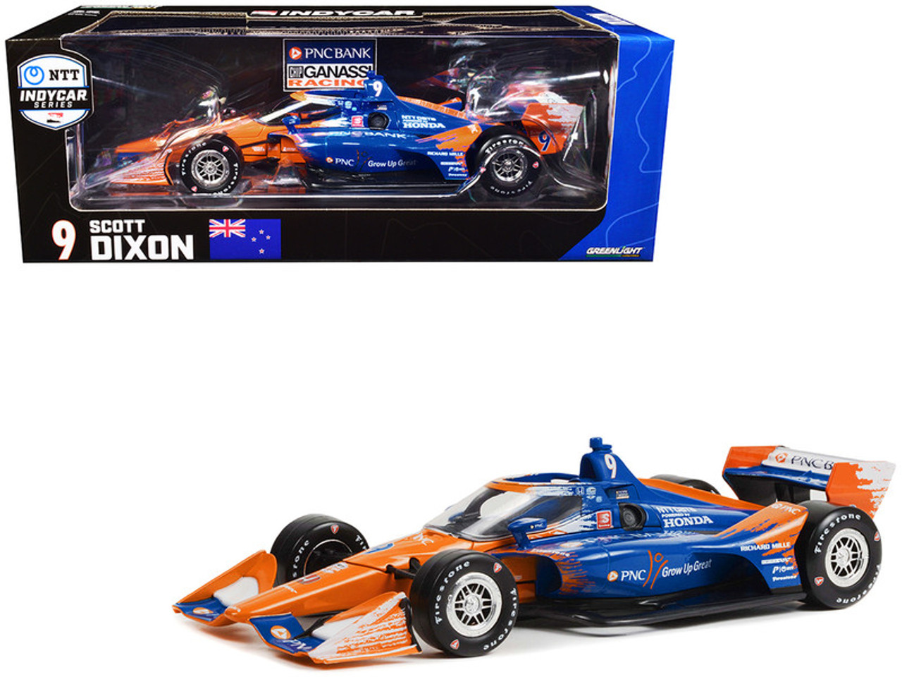 Dallara IndyCar #9 Scott Dixon "PNC" Chip Ganassi Racing (Road Course Configuration) "NTT IndyCar Series" (2022) 1/18 Diecast Model Car by Greenlight