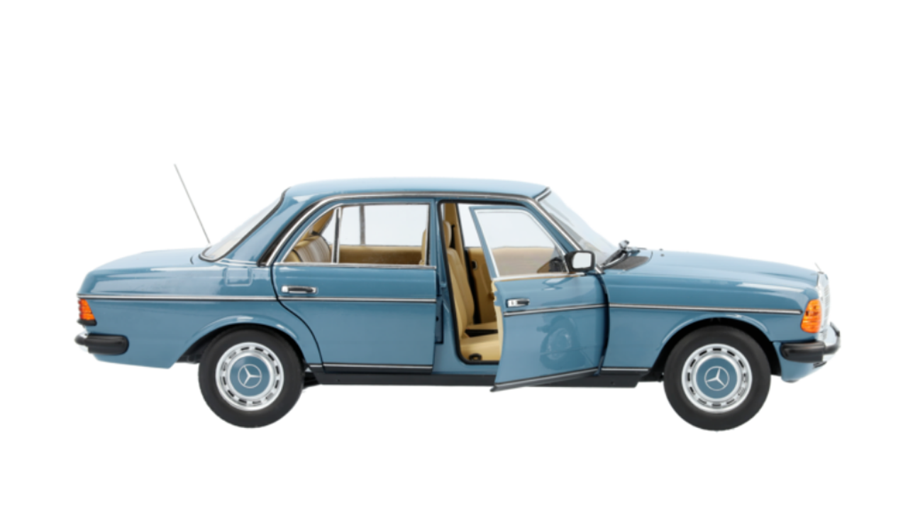 1/18 Dealer Edition 1980-1985 Mercedes-Benz 200 (W123) (China Blue) Diecast Car Model