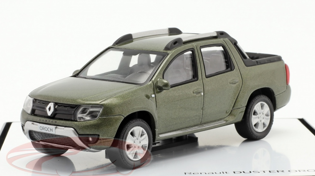 1/43 Norev 2015 Renault Duster Oroch Pick-Up (Green Metallic) Car Model