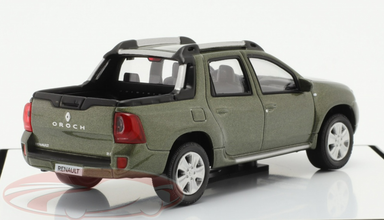 1/43 Norev 2015 Renault Duster Oroch Pick-Up (Green Metallic) Car