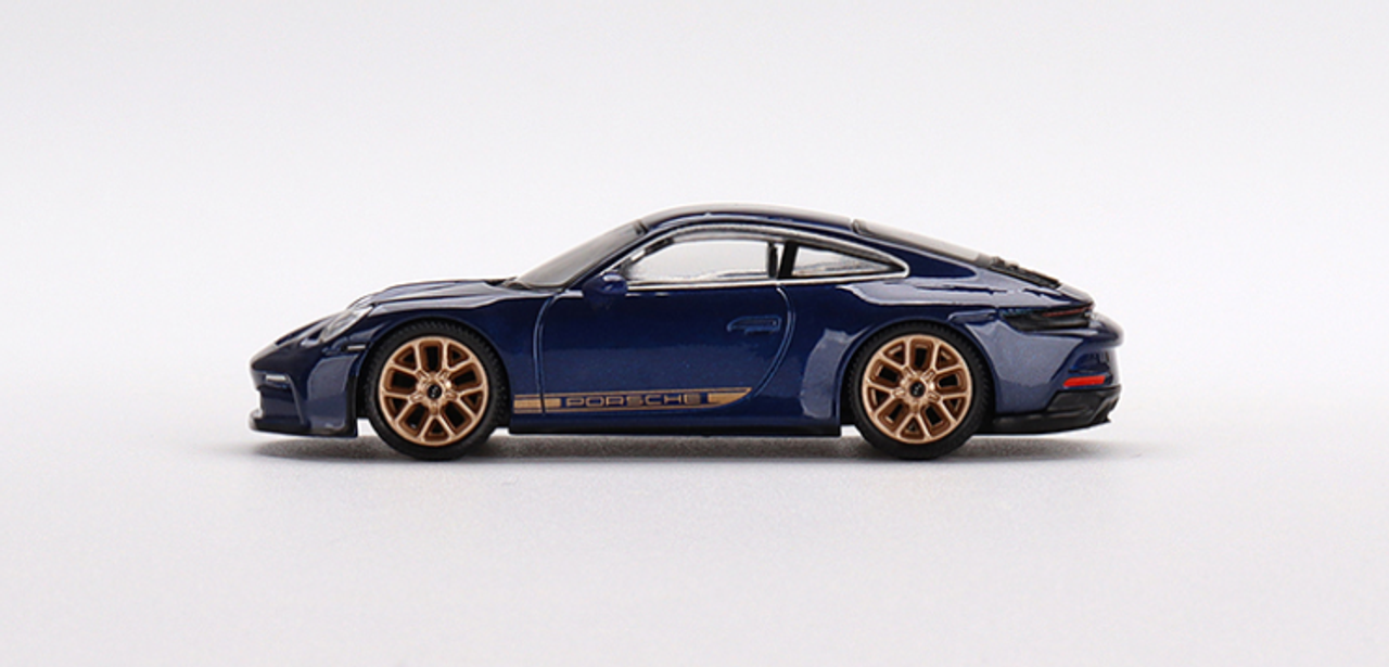 1/64 Mini GT Porsche 911 (992) GT3 Touring (Gentian Blue Metallic) Diecast Car Model