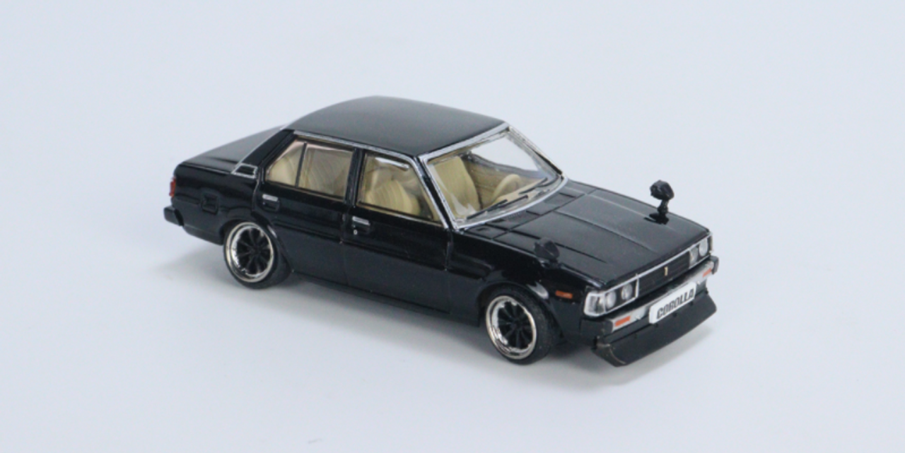  1/64 BM Creations Toyota Corolla E70 - Black Diecast Car Model