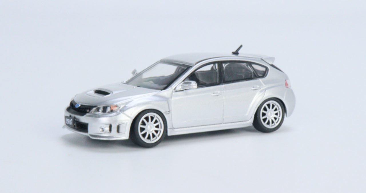 1/64 BM Creations Subaru 2009 Impreza WRX - Silver Diecast Car Model