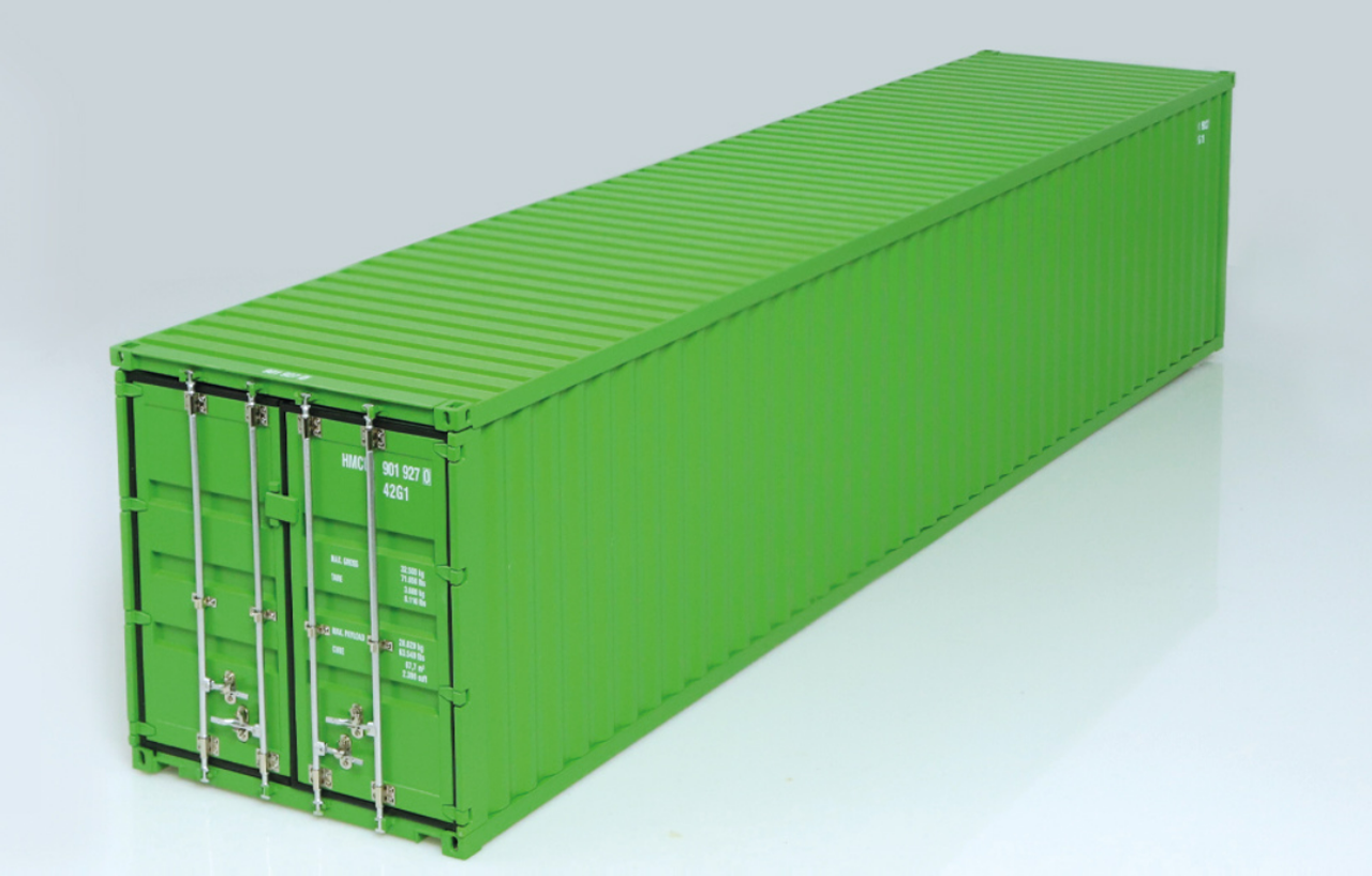 1/18 NZG 40 Ft Container (Green) Diecast Model