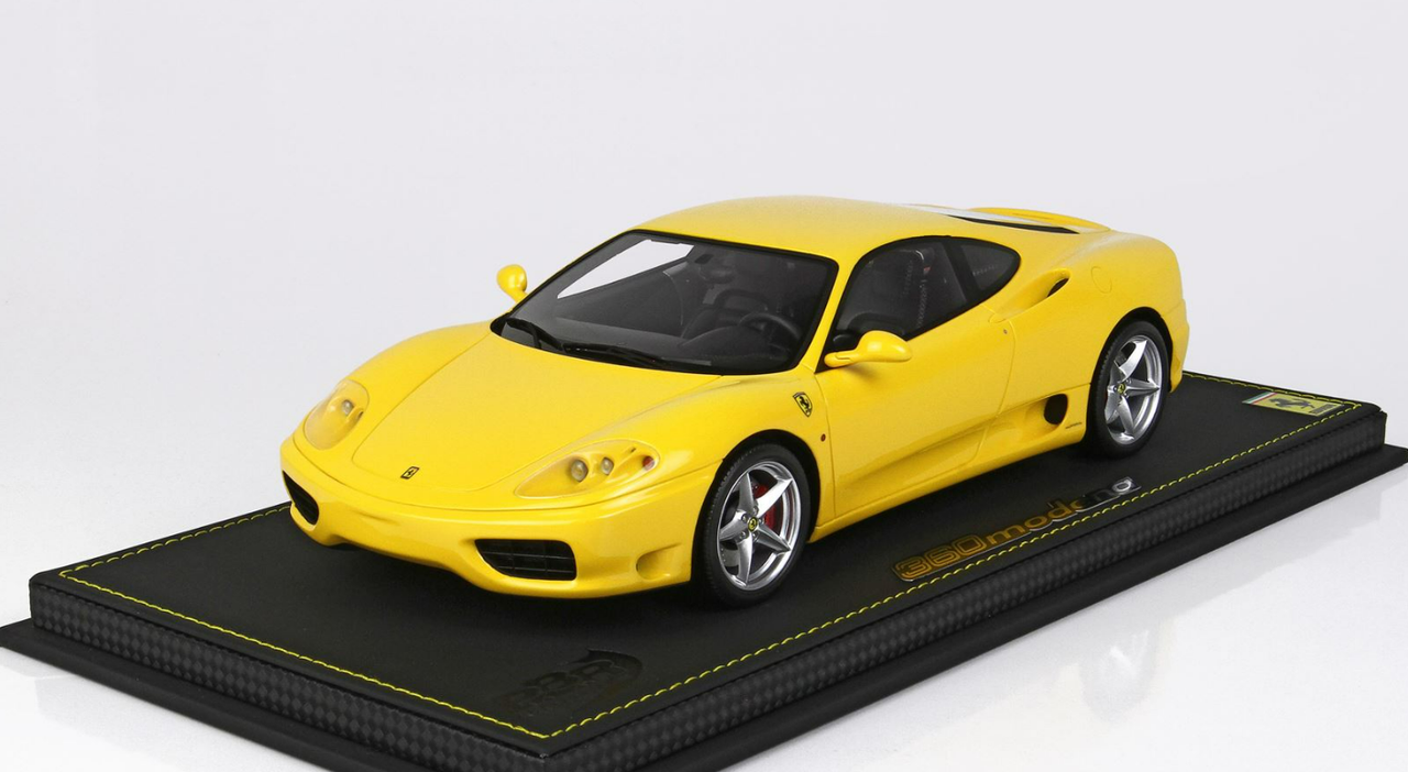 1/18 BBR 1999 Ferrari 360 Modena (Yellow Modena F1 Gearbox) Resin Car Model Limited 126 Pieces