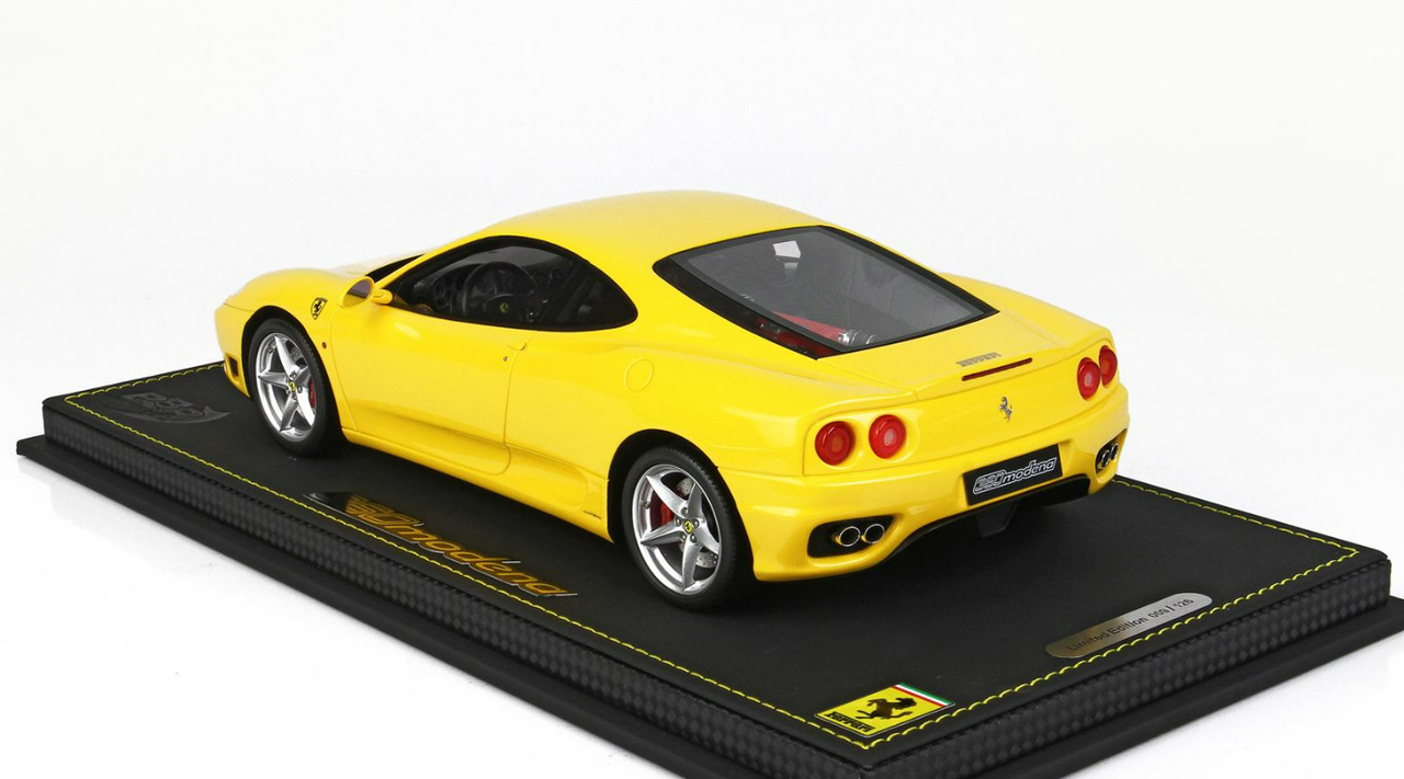 1/18 BBR 1999 Ferrari 360 Modena (Yellow Modena F1 Gearbox) Resin Car Model Limited 126 Pieces