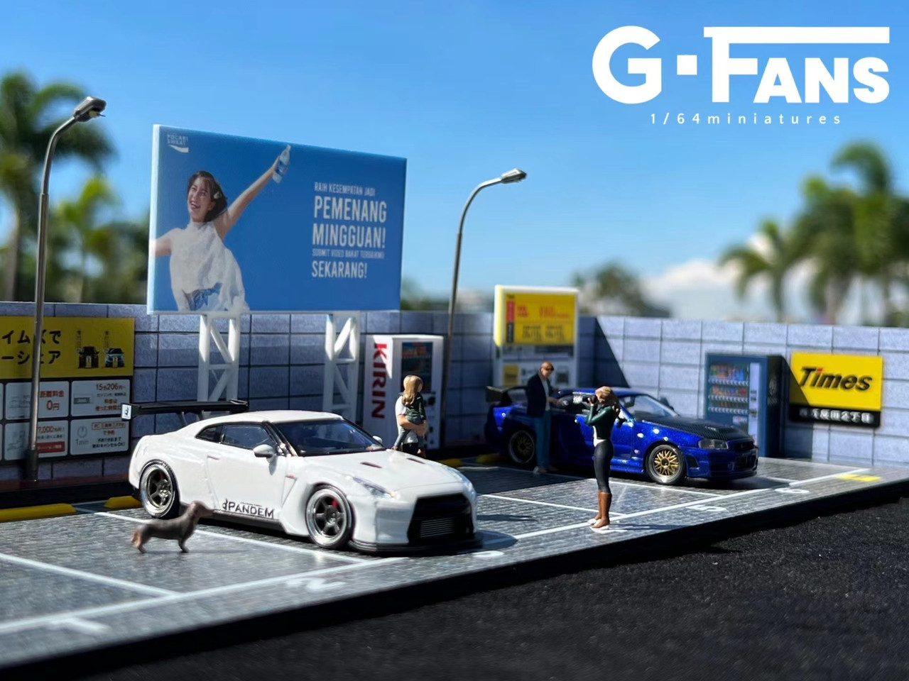 1/64 G-Fans Japan Street Scene Diorama (cars & figures NOT