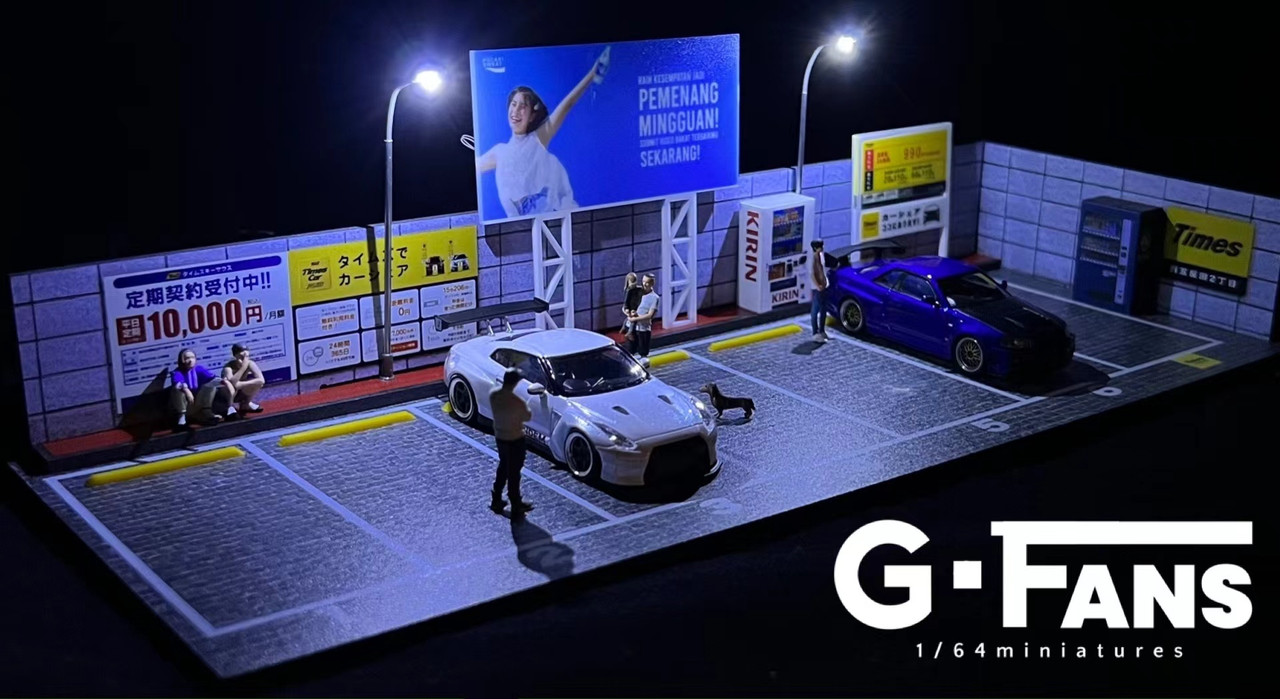 1/64 G-Fans Japan Street Scene Diorama (cars & figures NOT included)