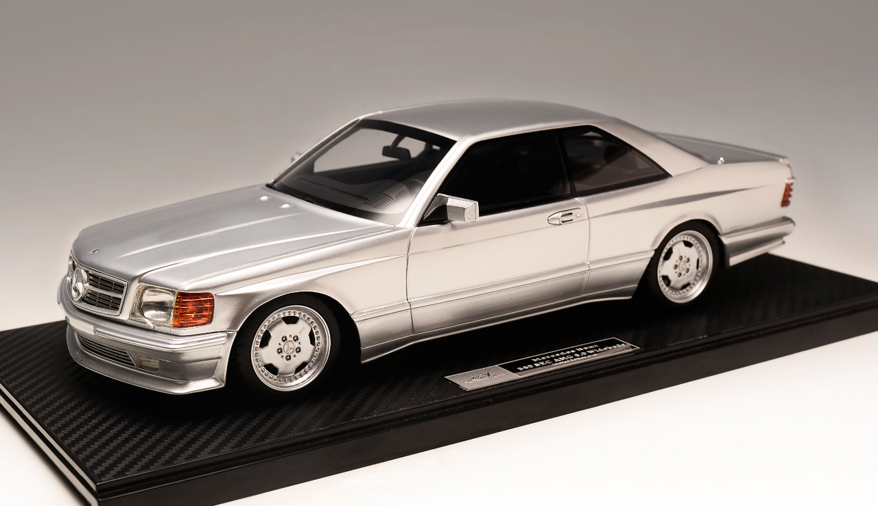 1/18 Ivy Mercedes-Benz 560 SEC AMG 6.0 Widebody (Silver) Resin Car Model Limited 99 Pieces