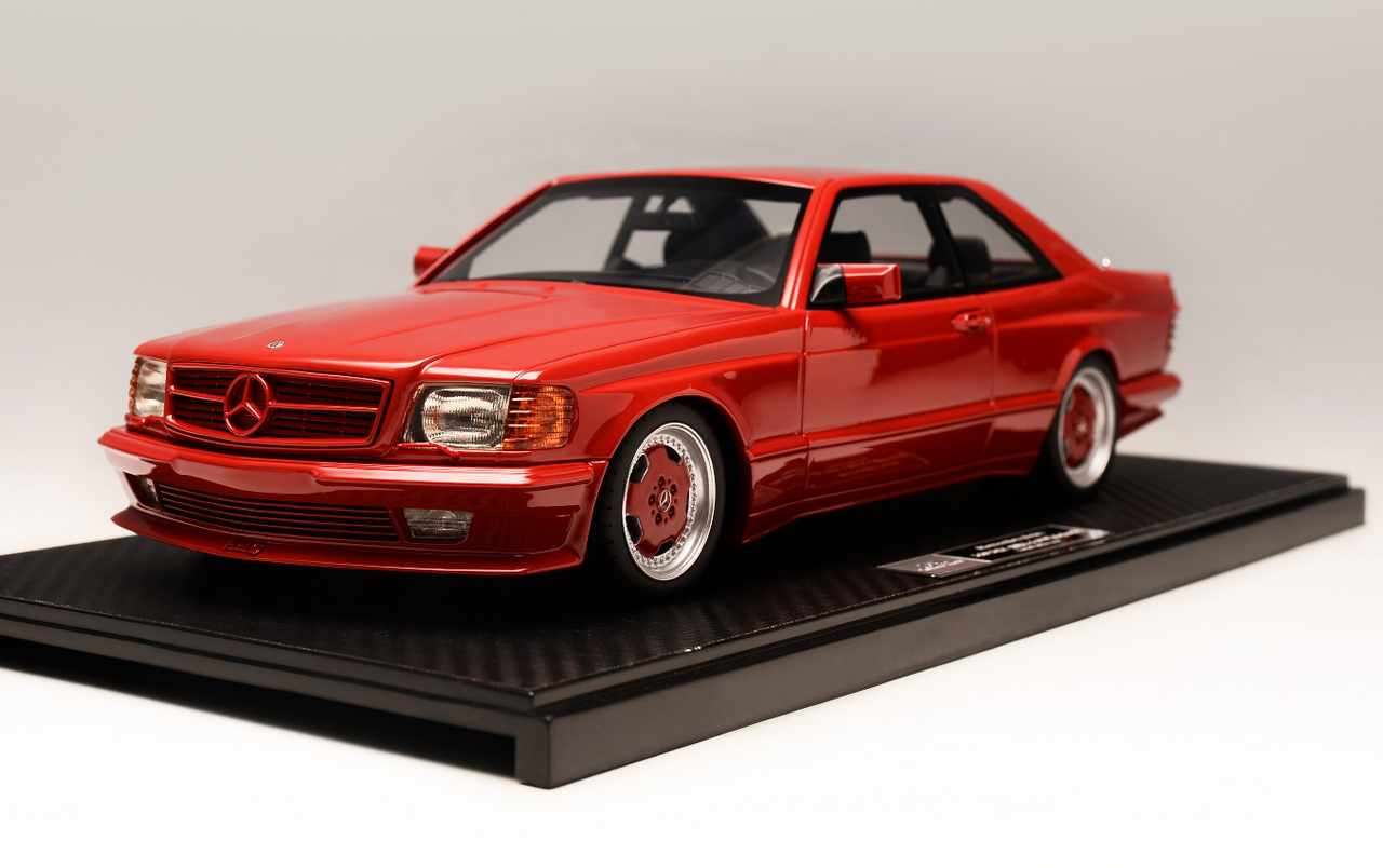 1/18 Ivy Mercedes-Benz 560 SEC AMG 6.0 Widebody (Signal Red) Resin Car Model Limited 66 Pieces
