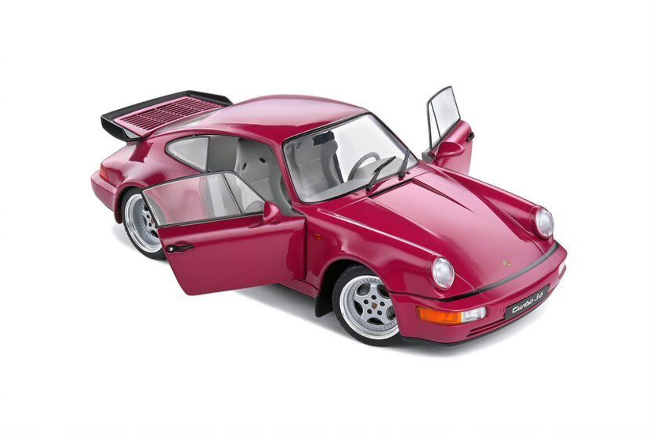ミニカー Solid PORSCHE 911 TURBO 3.6 1993 1/18 1/18 Solido 1993 Porsche 911 (964) Turbo 3.6 (Black) Diecast