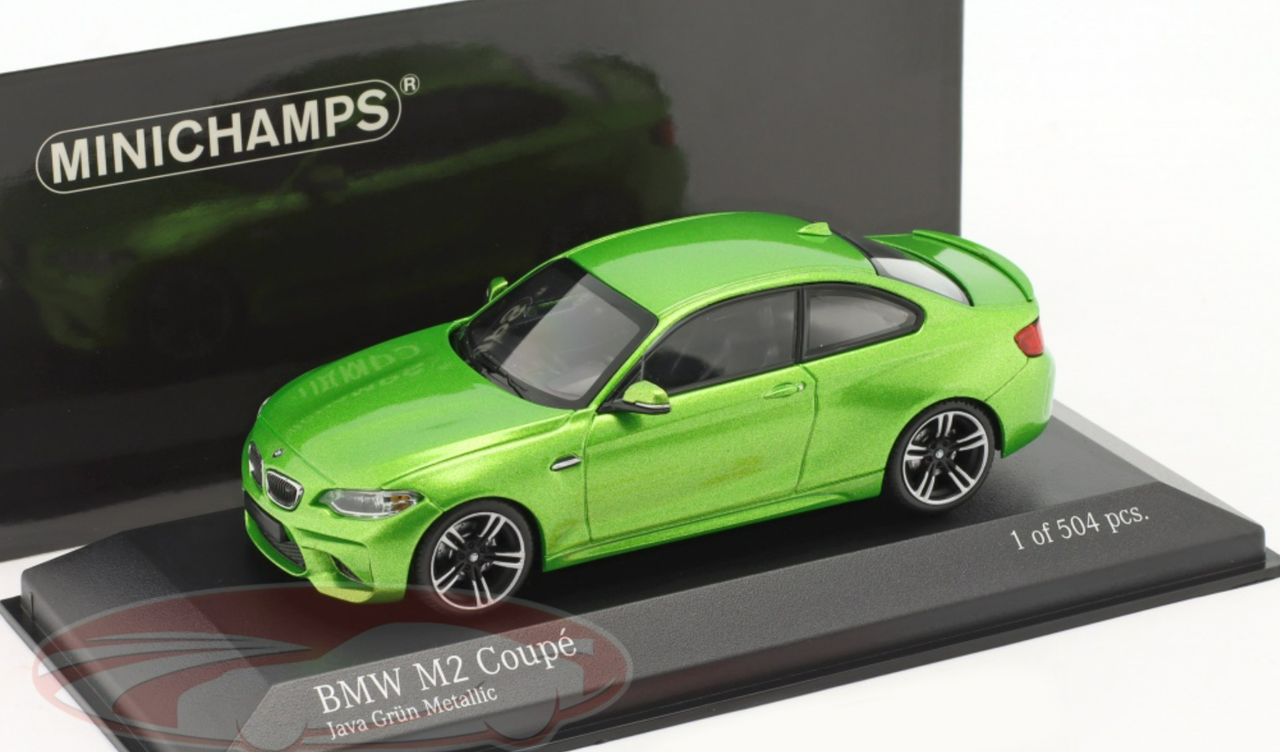 1/43 Minichamps BMW M2 Coupe (Java Green Metallic) Car Model