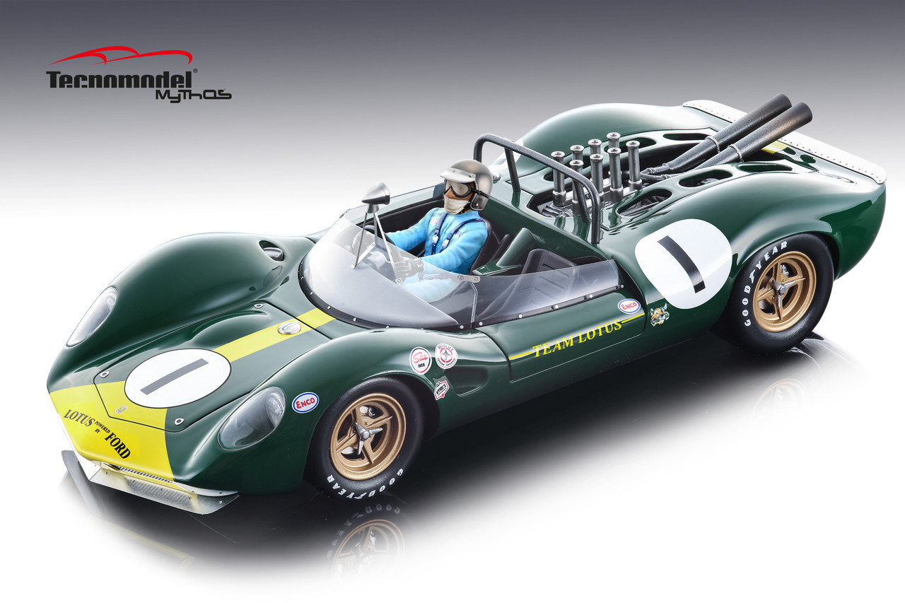 1/18 Technomodel 1965 Lotus 40 #1 2nd Riverside GP Team Lotus Jim Clark Resin Car Model Limited 205 Pieces