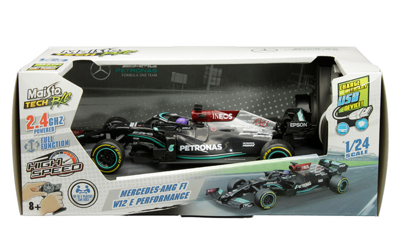 Brinquedos Para Carros RC 1/24 F1 Mercedes-AMG W12 44 EQ