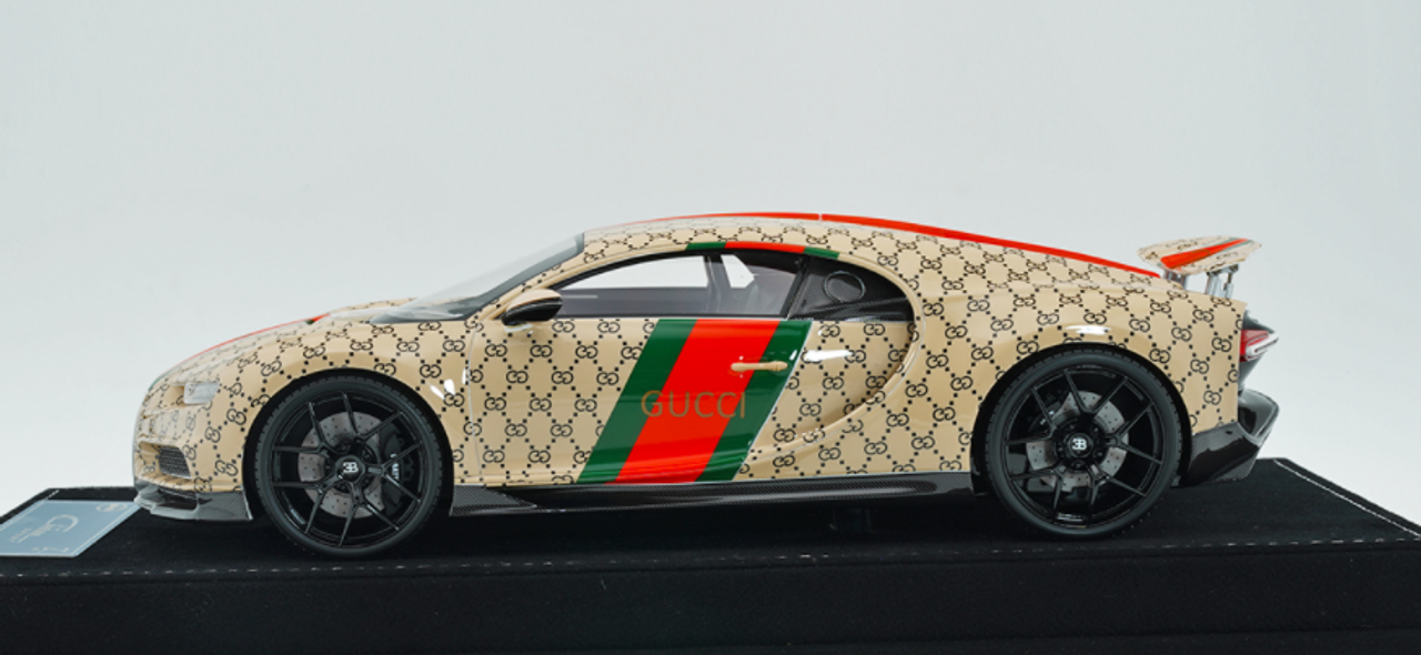  1/18 HH Model Bugatti chiron Gucci Resin Car Model