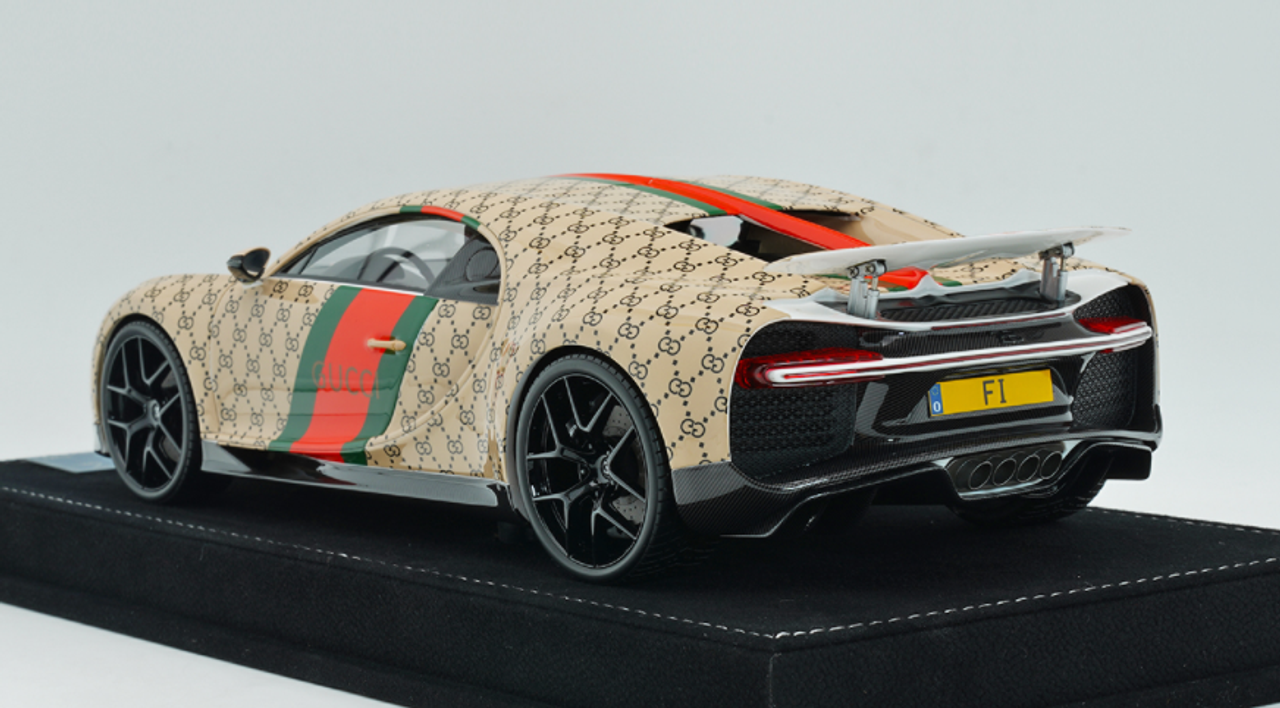  1/18 HH Model Bugatti chiron Gucci Resin Car Model