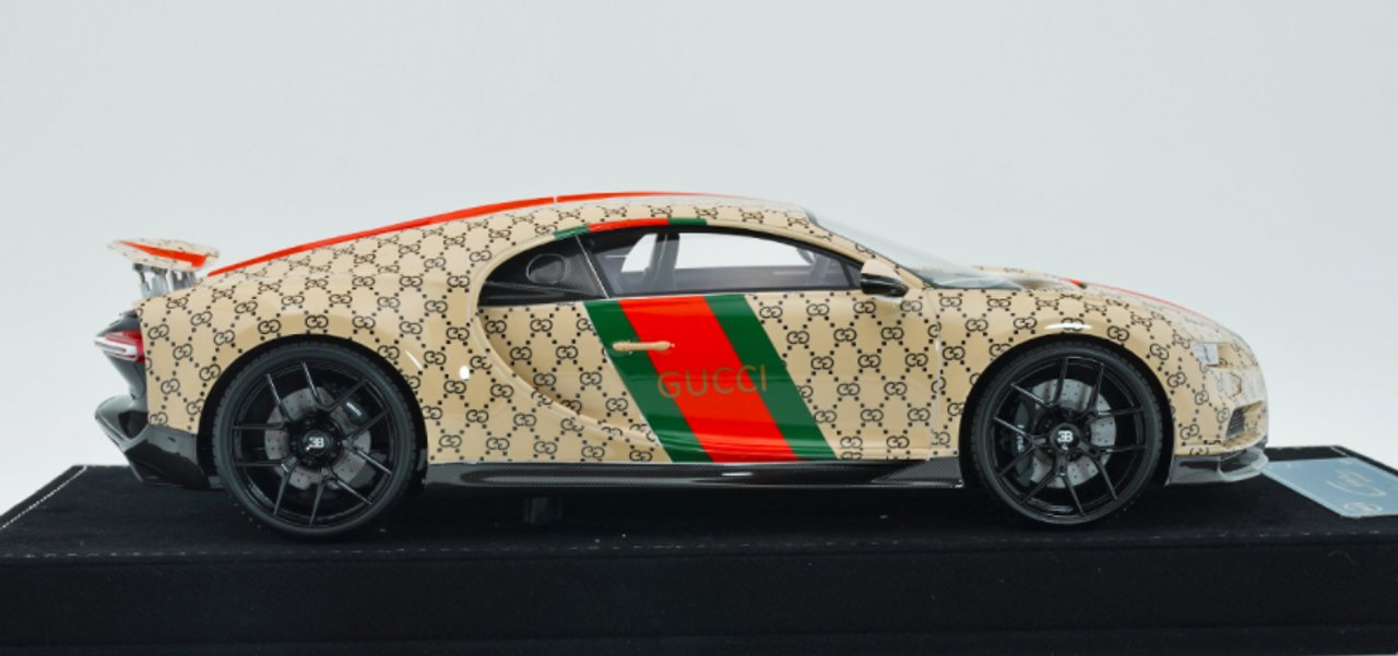  1/18 HH Model Bugatti chiron Gucci Resin Car Model