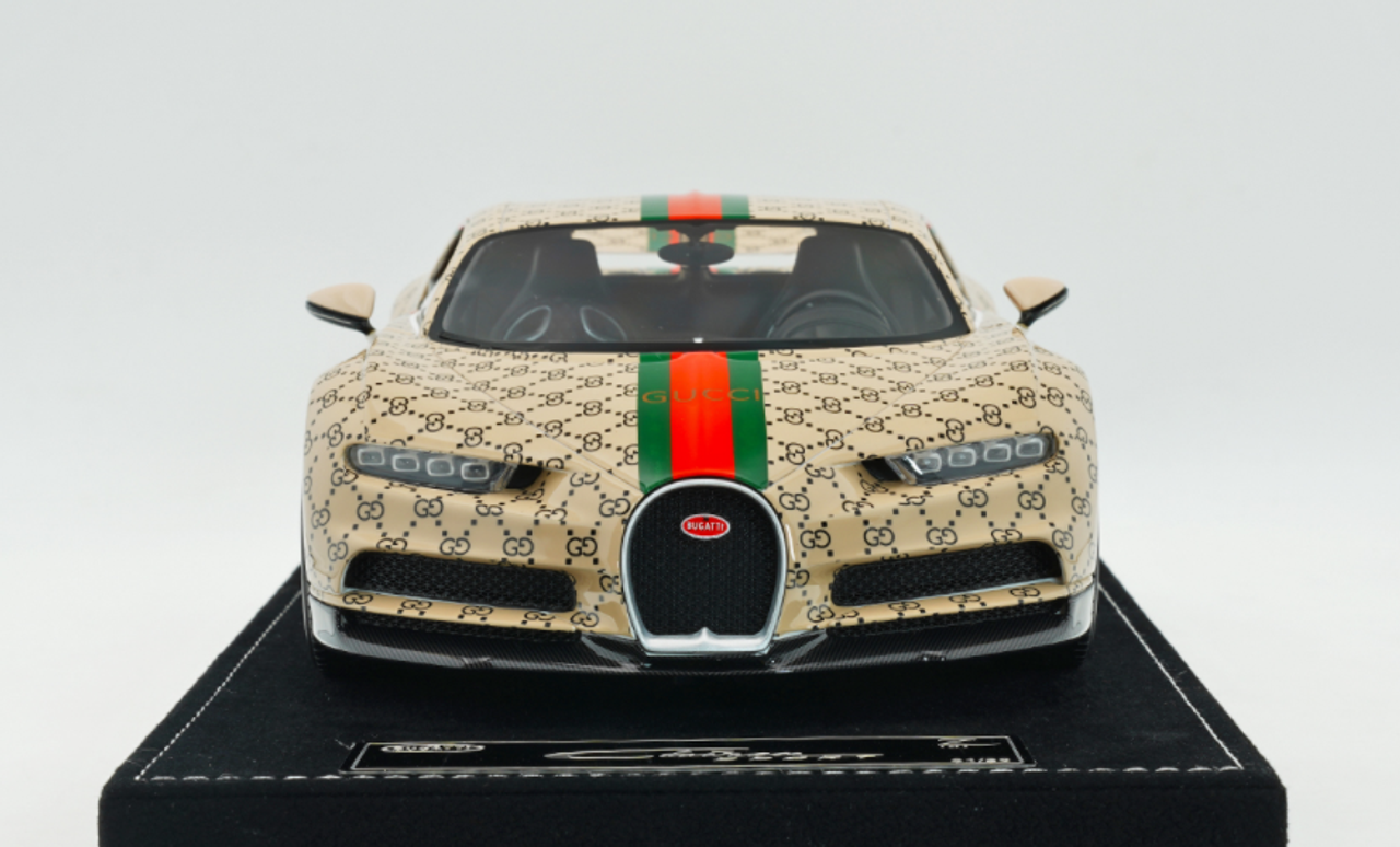  1/18 HH Model Bugatti chiron Gucci Resin Car Model