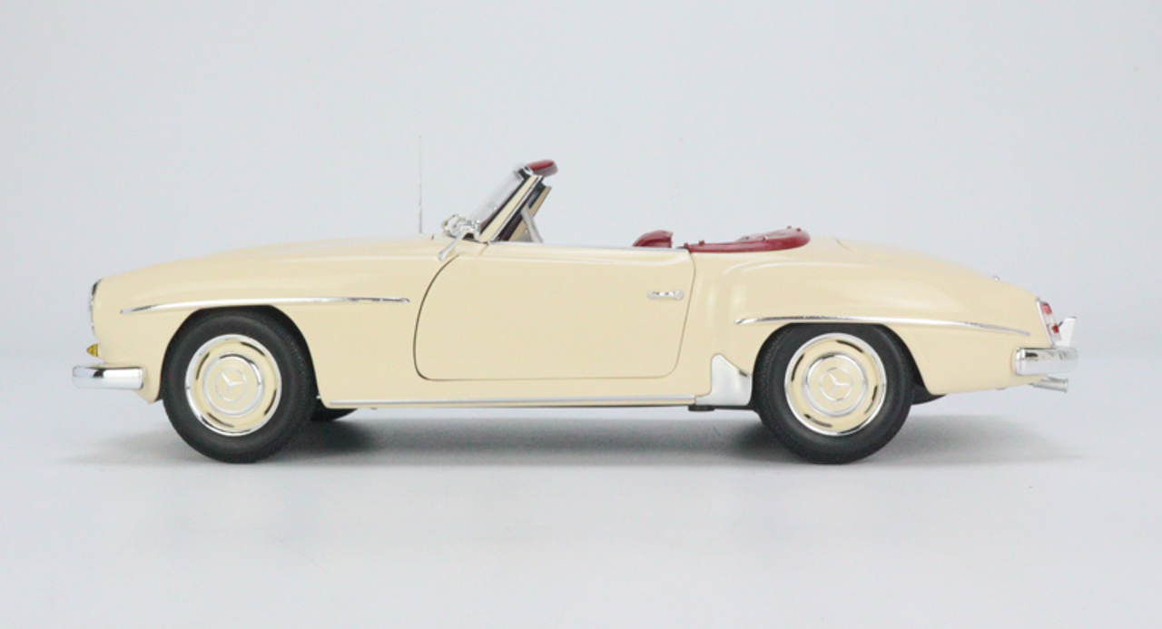 1/18 Minichamps Mercedes-Benz 190 SL 1955 CLDC Exclusive BEIGE with Red Interior world wide Diecast full open (limited 400pcs)