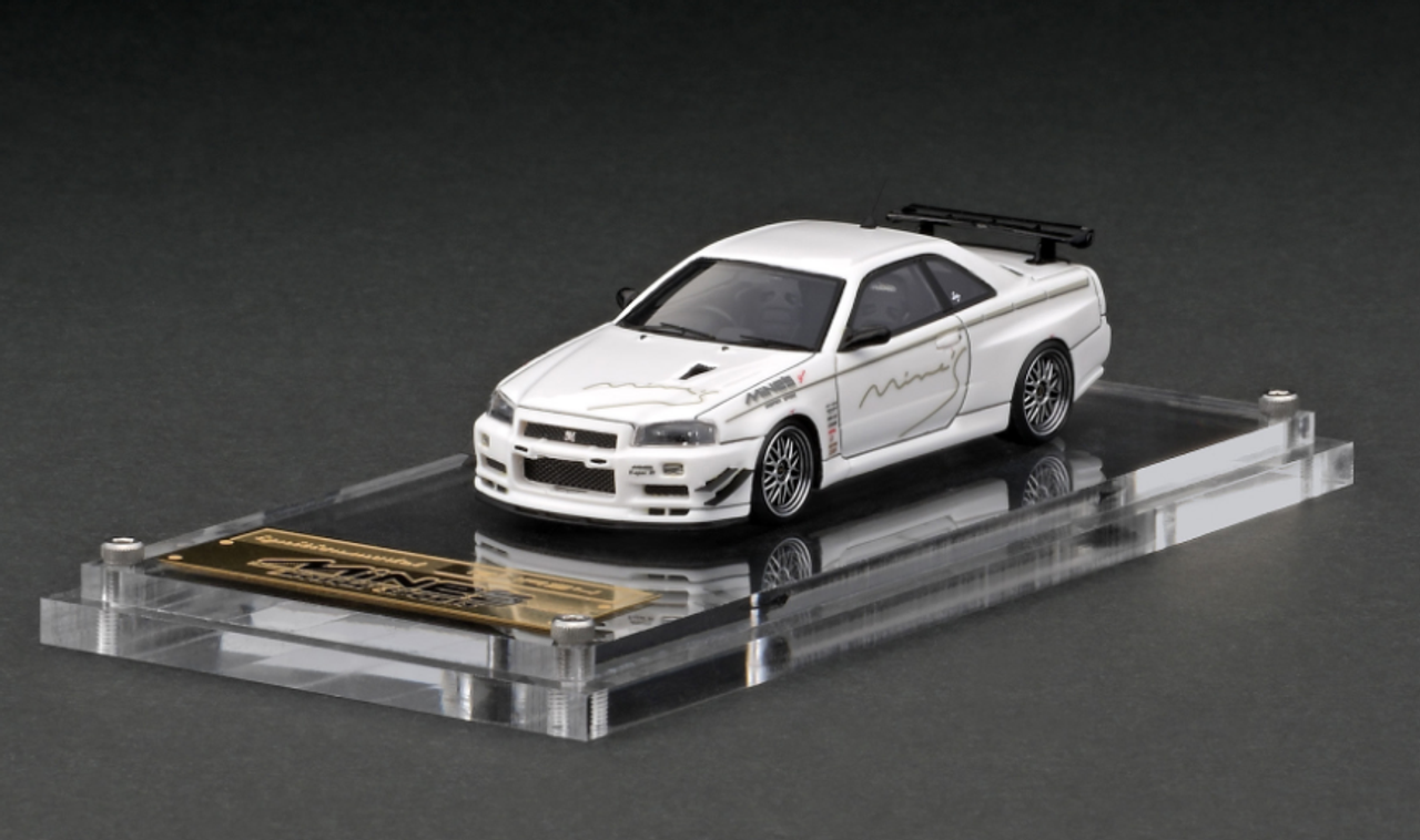 1/64 Ignition Model Nissan Skyline GT-R Mine‘s White Resin Car Model