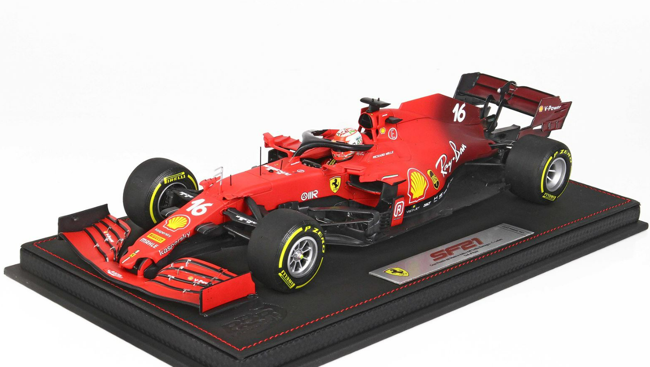 1/18 BBR 2021 Ferrari SF21 GP Of Emilia Romagna Autodromo Enzo And Dino Ferrari Charles Leclerc Diecast Car Model