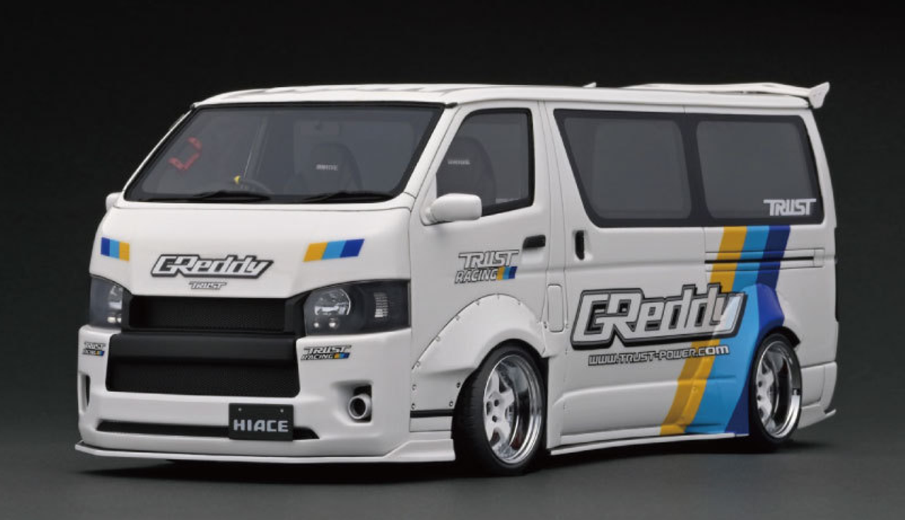  1/18 Ignition Model Toyota T･S･D WORKS HIACE White Resin Car Model