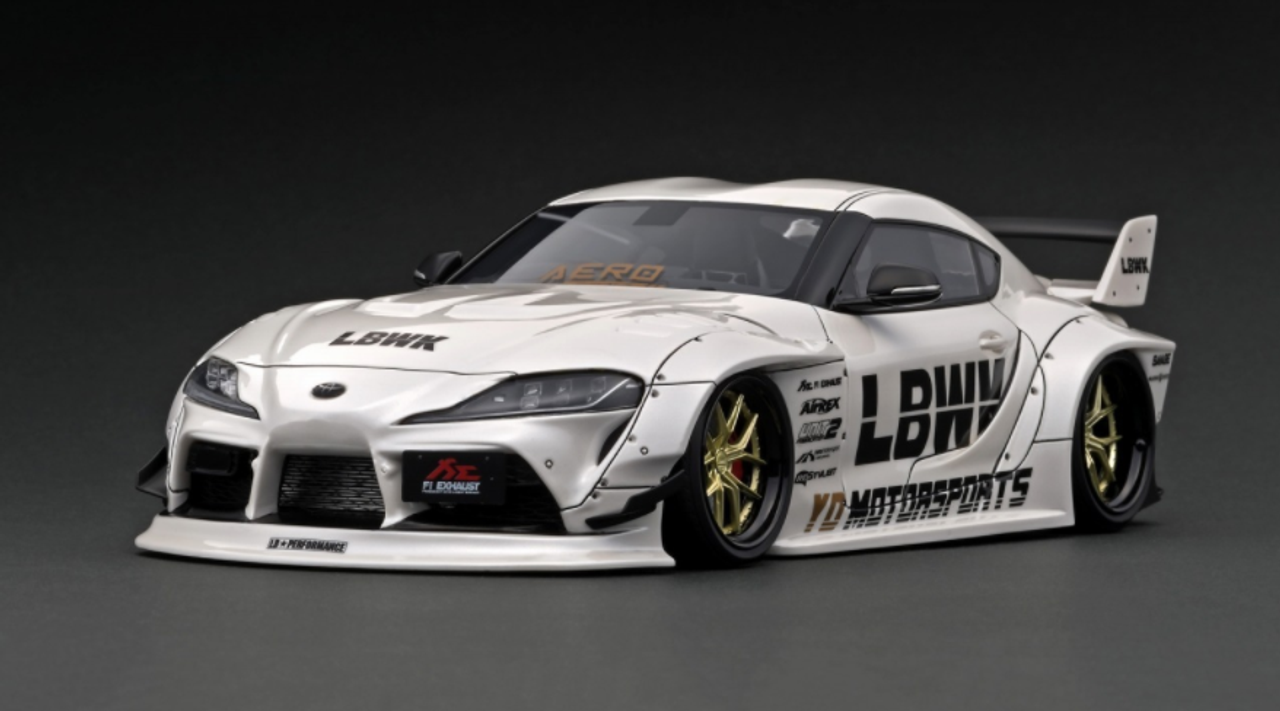  1/18 Ignition Model LB-WORKS TOYOTA SUPRA (A90) White Resin Car Model