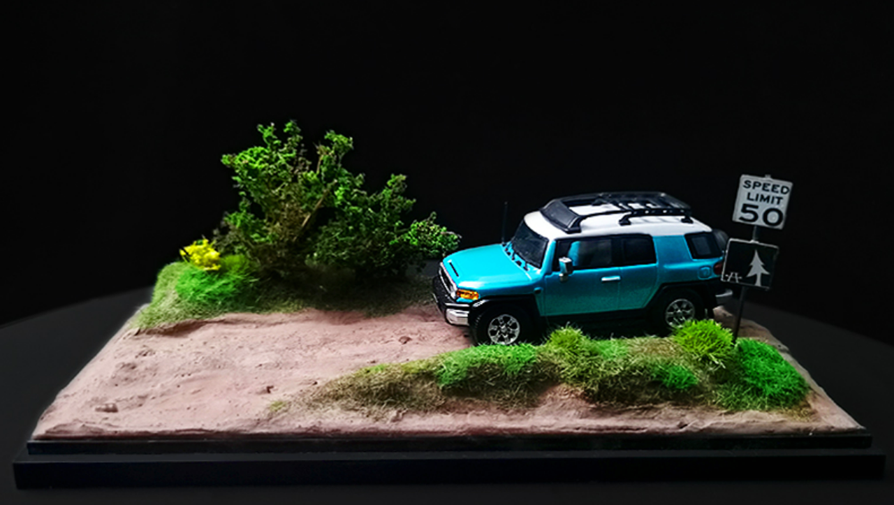 1/64 MoreArt Off Road Diorama Scene (car models & figures NOT included)