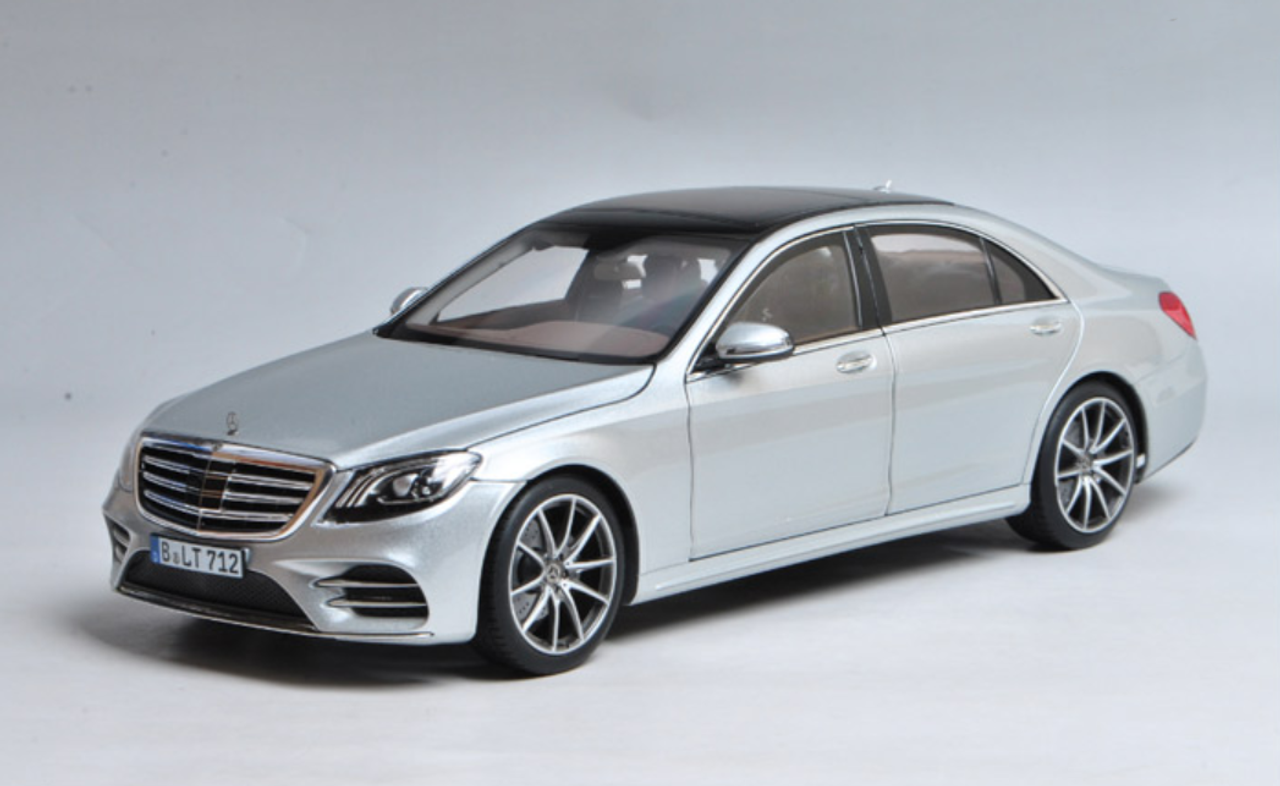 1/18 Norev Mercedes-Benz MB S-Class S-Klasse S450L (Silver) Diecast Car Model