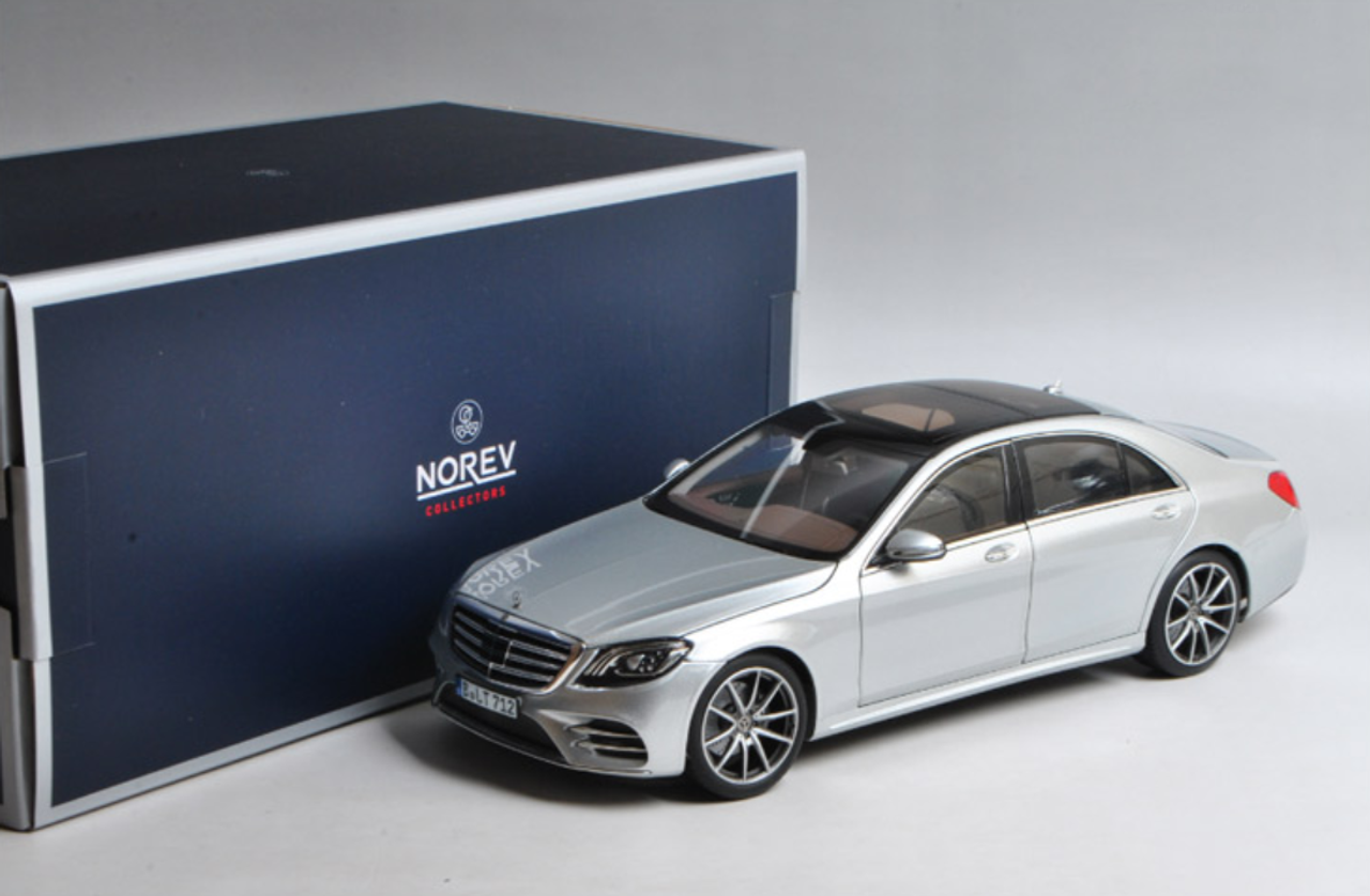 1/18 Norev Mercedes-Benz MB S-Class S-Klasse S450L (Silver) Diecast Car Model