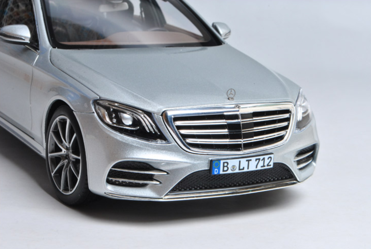 1/18 Norev Mercedes-Benz MB S-Class S-Klasse S450L (Silver) Diecast Car Model