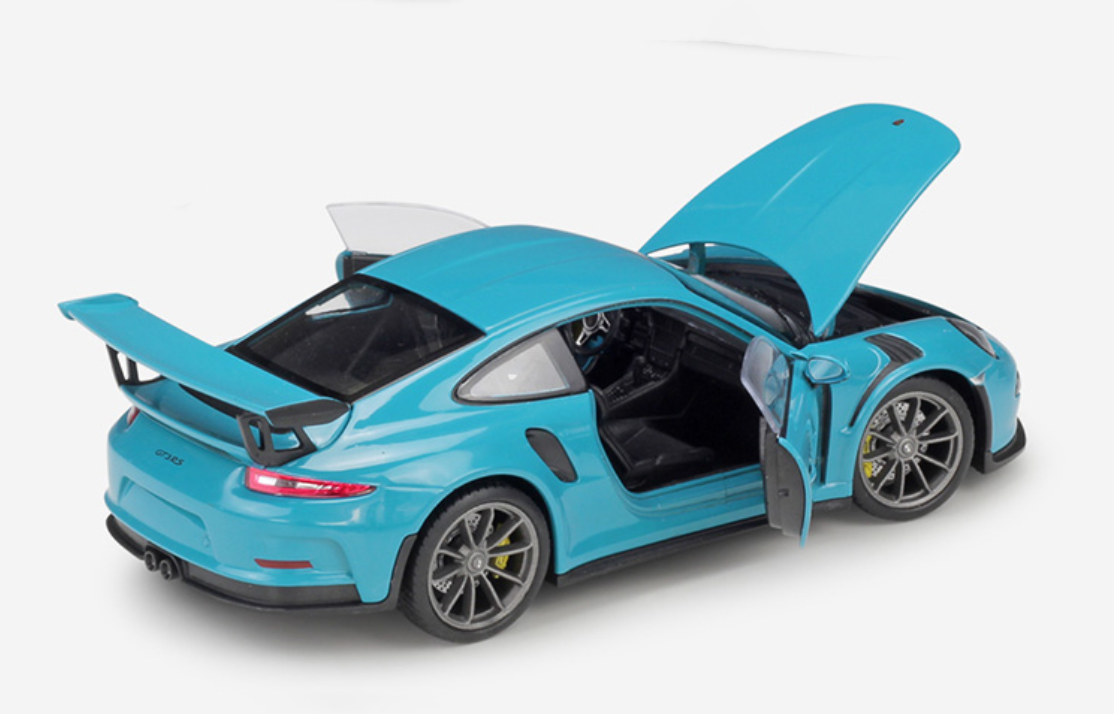 1 24 Welly Fx Porsche 911 Gt3rs Gt3 Rs Blue Diecast Car Model Livecarmodel Com
