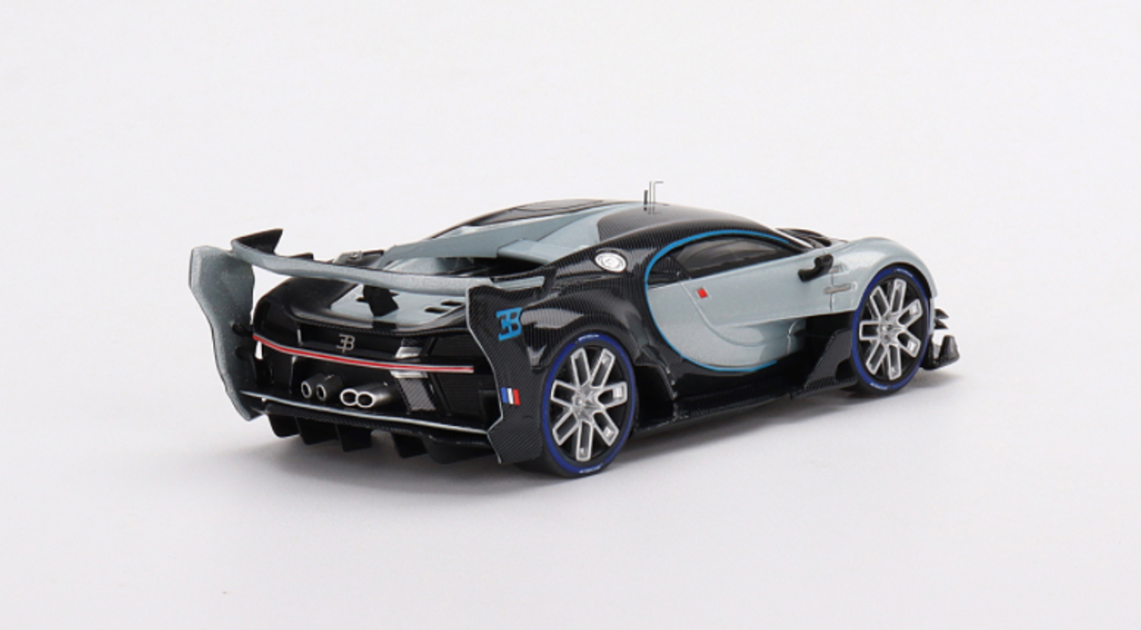 1/43 TSM Model Bugatti Vision Gran Turismo Silver Resin Car Model