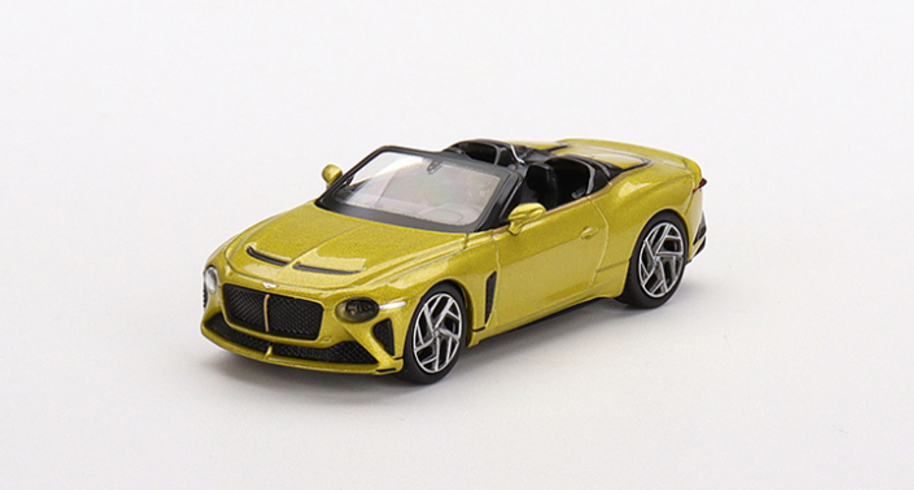 1/64 Mini GT Bentley Mulliner Bacalar (Yellow Flame) Diecast Car Model