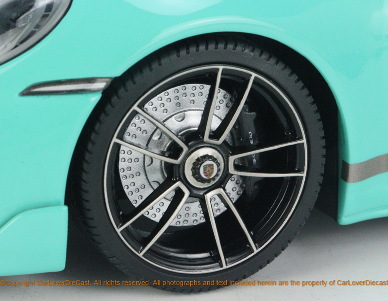 1/18 Minichamps 2021 Porsche 911 (992) Turbo S Coupe Sport Design 20th Anniversary Edition (Mint Blue) Full Open Diecast Car Model Limited 500 Pieces