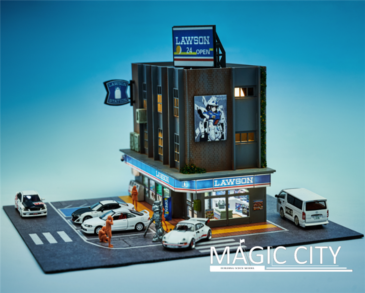 1/64 Magic City Japan Street Lawson Diorama (cars & figures NOT included)