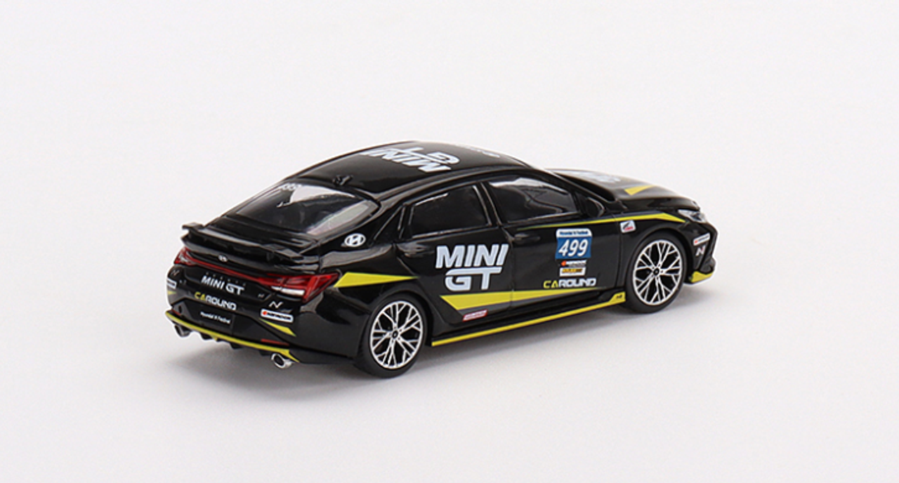 1/64 Mini GT Hyundai Elantra N #499 Caround Racing Hyundai N-Festival Diecast Car Model