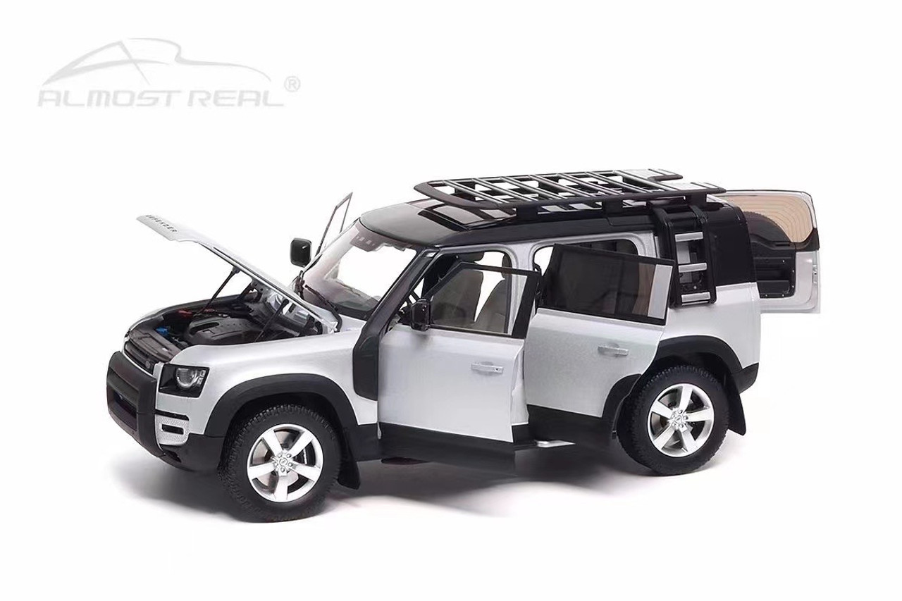 1/18 Almost Real 2020 Land Rover L663 Defender 110 (Satin Indus Silver) Diecast Car Model Limited