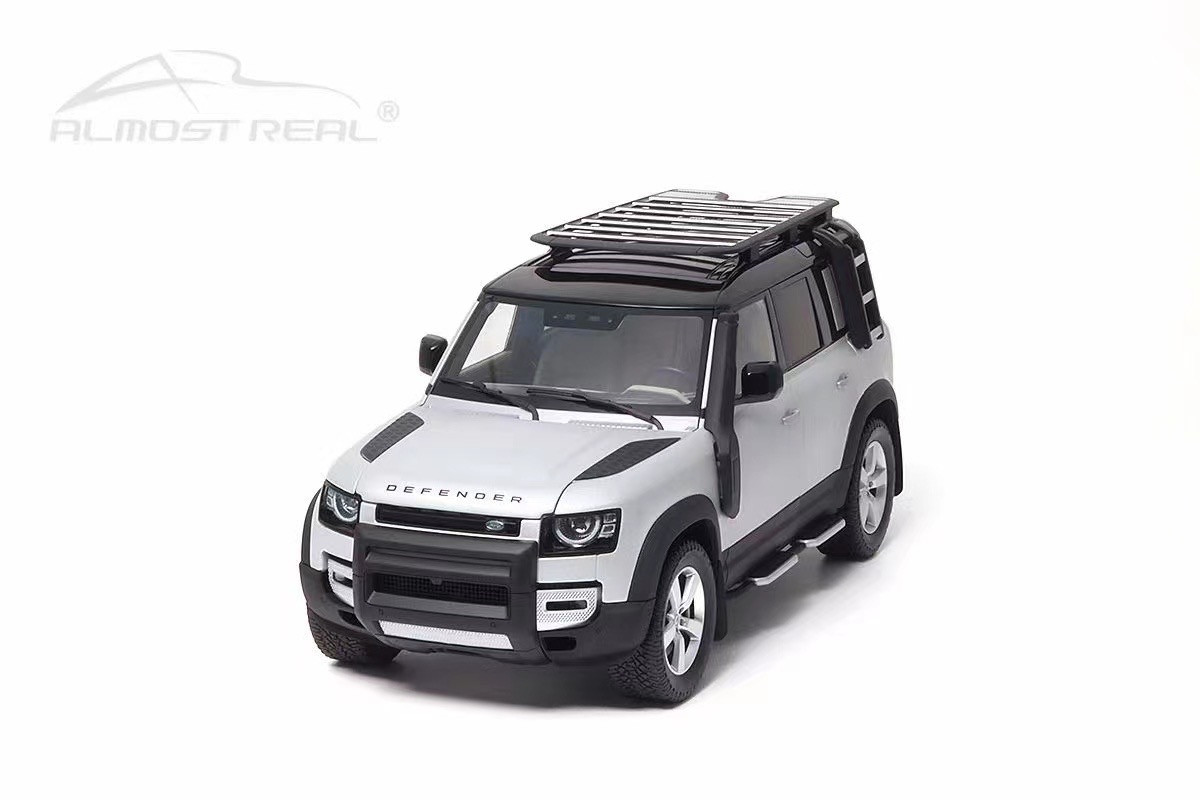 Oxford Diecast Land Rover Defender 110 Explorer – Indus Silver, Modellauto, Kein Spielzeug