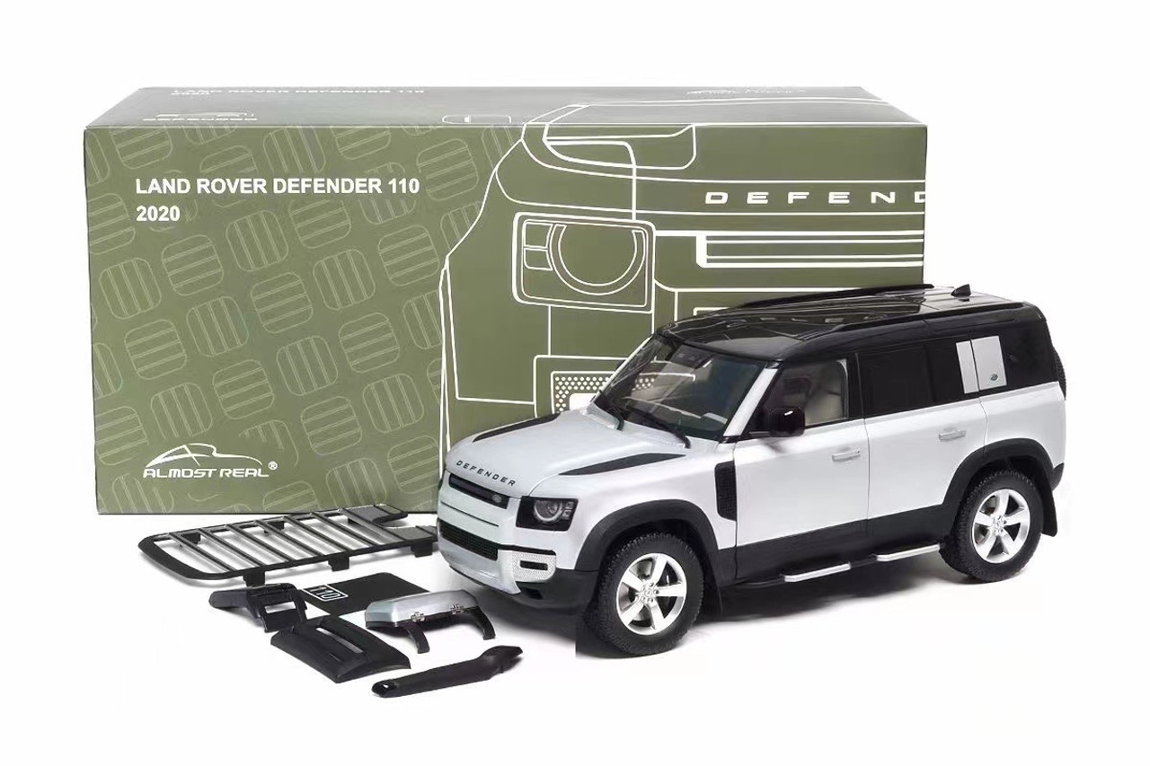 1/18 Almost Real 2020 Land Rover L663 Defender 110 (Satin Indus Silver) Diecast Car Model Limited