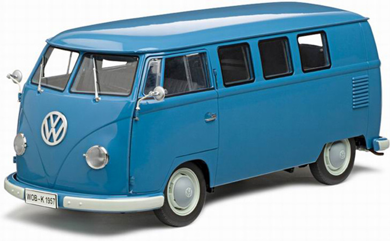 1/12 Sunstar 1957 Volkswagen Kombi Micro T1 Bus (Dove Blue) Diecast Car  Model