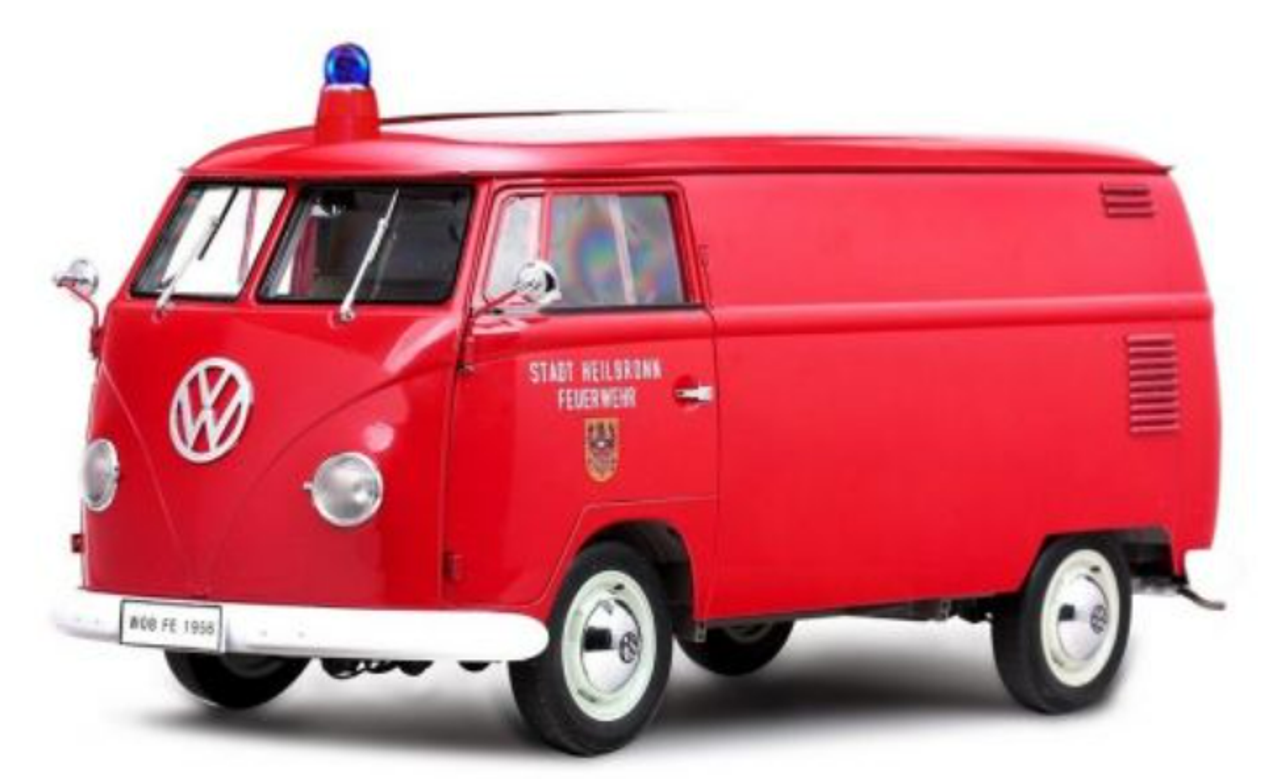 NEW得価SUNSTAR 1956 VOLKSWAGEN BUS FEUERWEHR ミニカー