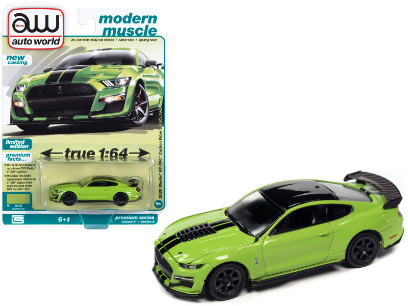 2020 Shelby GT500 Carbon Fiber Track Pack Grabber Lime Green with