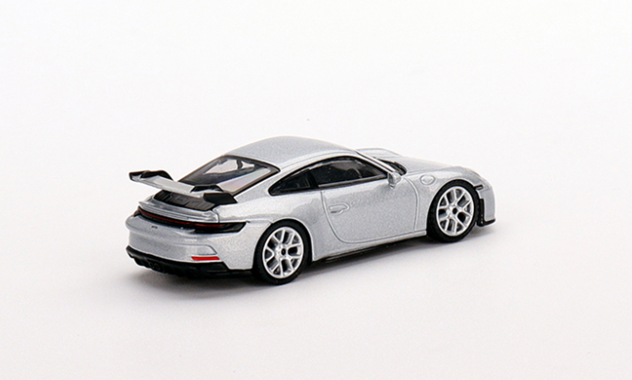 1/64 MINI GT Porsche 911 (992) GT3 GT Silver Metallic Diecast Car Model 