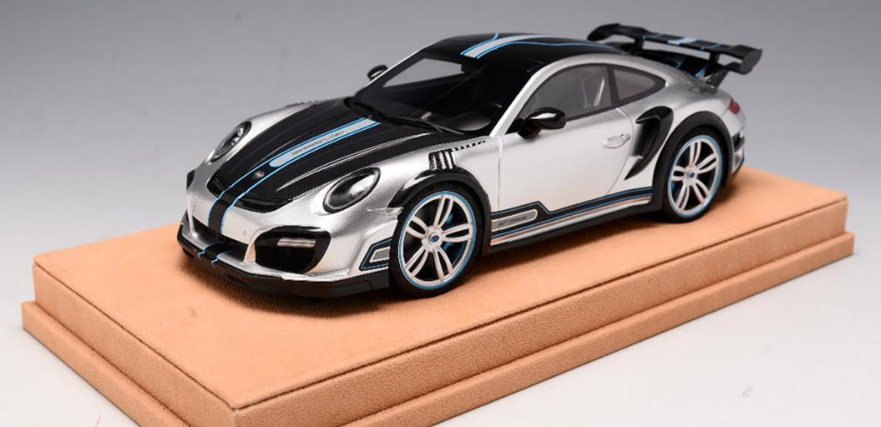 1/18 Porsche 911 991 TECHART GT Street R #1 (Silver) Resin Car Model Limited 50 Pieces